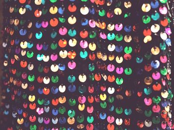 Full frame shot of illuminated lights