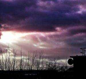 Low angle view of dramatic sky