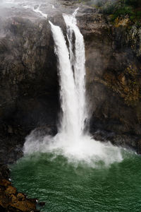 Close-up of waterfall