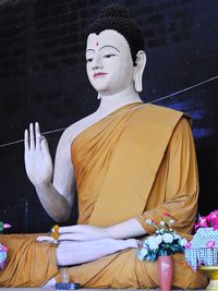 View of buddha statue