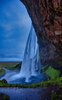 Seljalandfoss in the twilight
waterfall