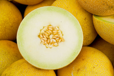 Close-up of muskmelon