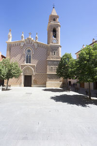 Exterior of building against clear sky