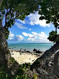 Scenic view of sea against sky