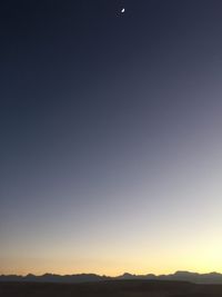 Scenic view of moon at night