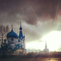 View of church against cloudy sky