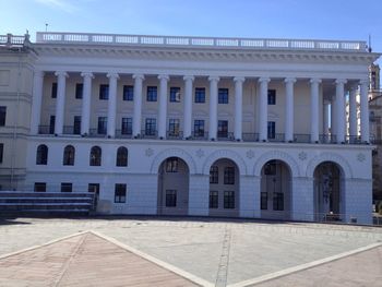 Low angle view of building against sky