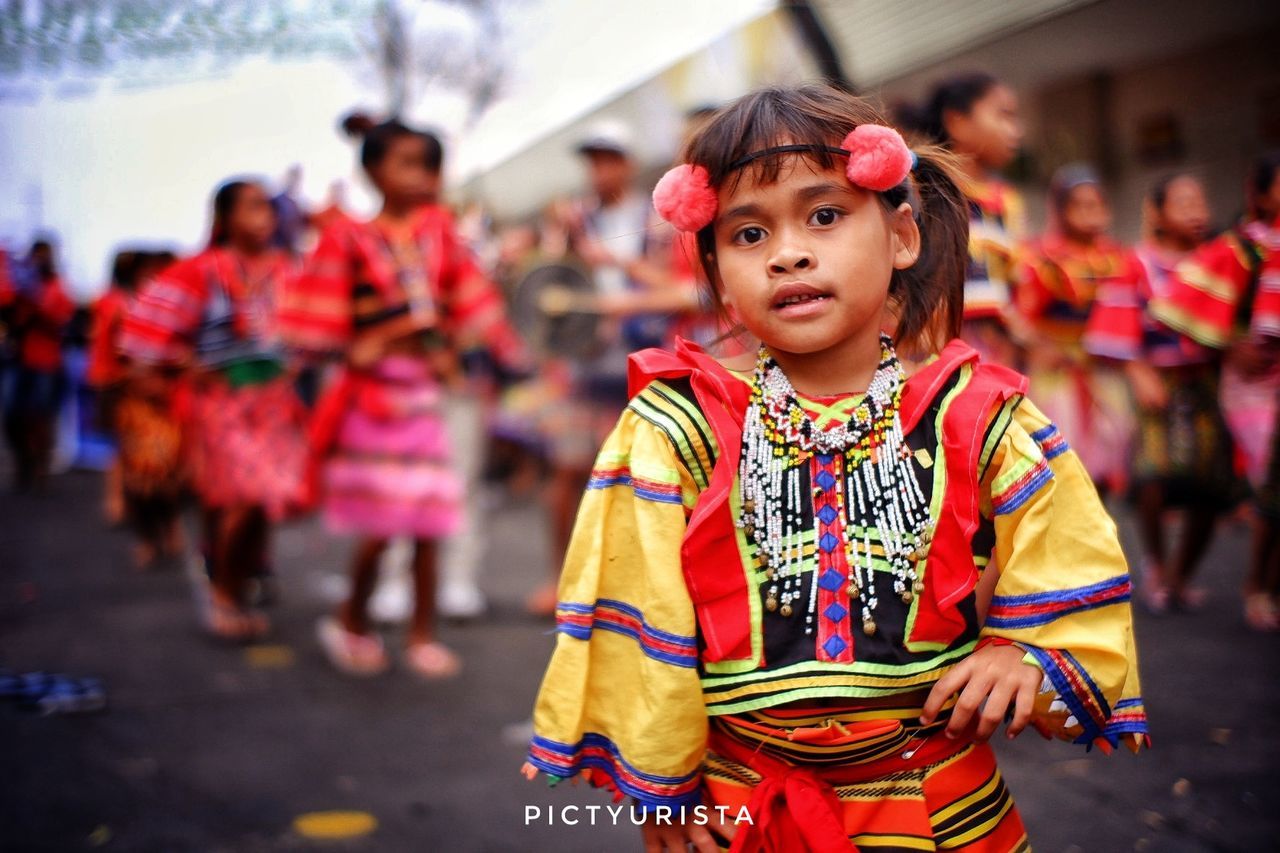 childhood, child, focus on foreground, real people, incidental people, men, women, lifestyles, portrait, females, males, girls, boys, day, cute, innocence, festival