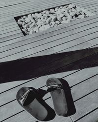 High angle view of sunglasses on table