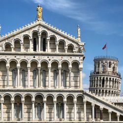 Low angle view of historical building against sky