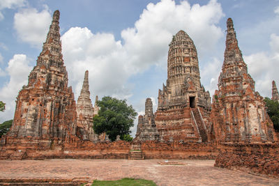 The thai temple wat chai watthanaram in ayutthaya thailand southeast asia