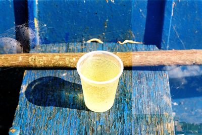 Close-up of drink on table