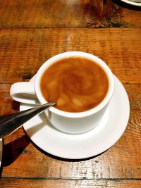 Close-up of coffee on table