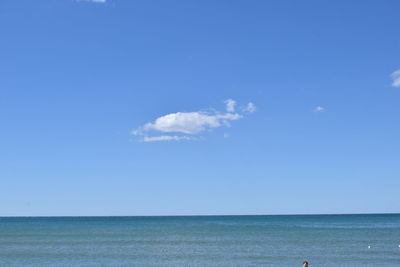 Scenic view of calm sea against sky