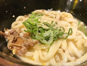 Close-up of pasta in bowl