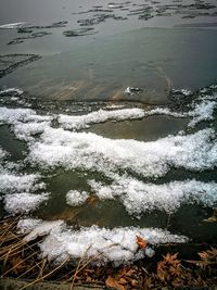 Reflection of sky in water