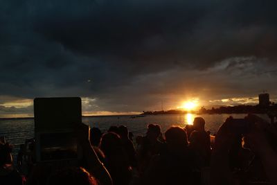People at sunset