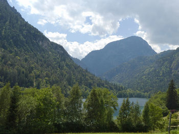 Scenic view of thumsee near bad reichenhall