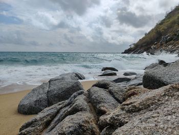Scenic view of sea against sky