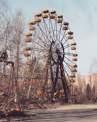 Low angle view of ferris wheel