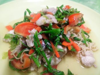 Close-up of salad in plate