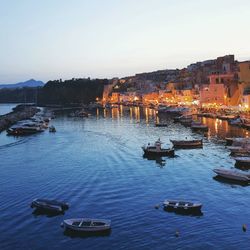 Boats in sea