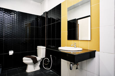 Interior of bathroom