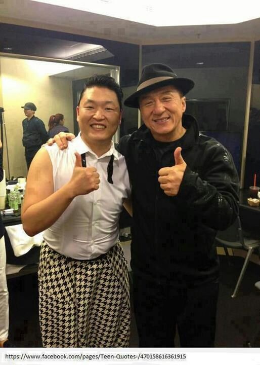 Psy and jackie chan