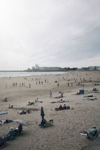 Group of people on beach