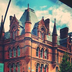 Low angle view of building against sky