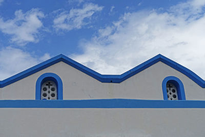 Low angle view of building against sky