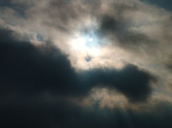 Low angle view of clouds in sky