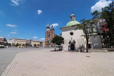 View of market square in krakow