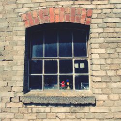 Built structure with windows