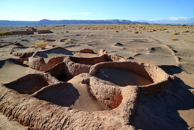 Remains of aldea de tulor, the ancient settlement in antofagasta region, chile