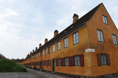 Low angle view of building against sky