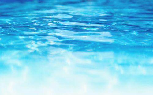 Close-up of swimming pool in sea