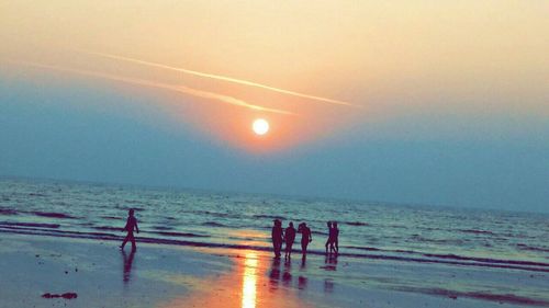 Sunset over sea