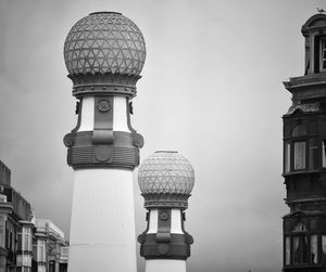 Low angle view of building against sky