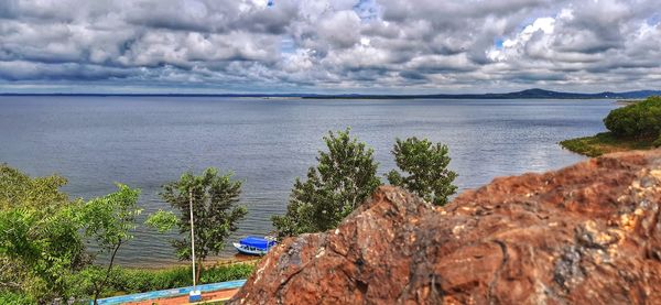 Scenic view of sea against sky