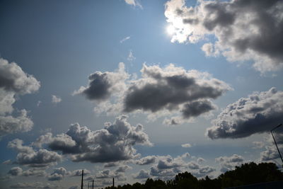 Low angle view of clouds in sky