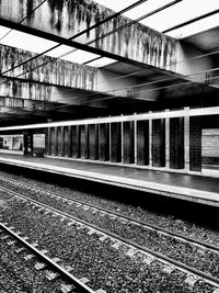 Railroad station platform