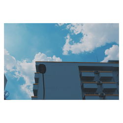 Low angle view of building against sky