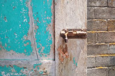 Close-up of old weathered wall