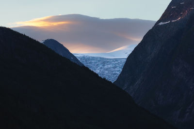 Glacier in the evening