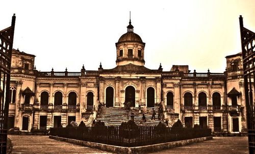 Low angle view of historical building
