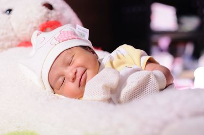 Cute baby sleeping