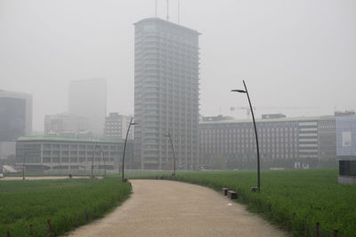 Modern cityscape against sky