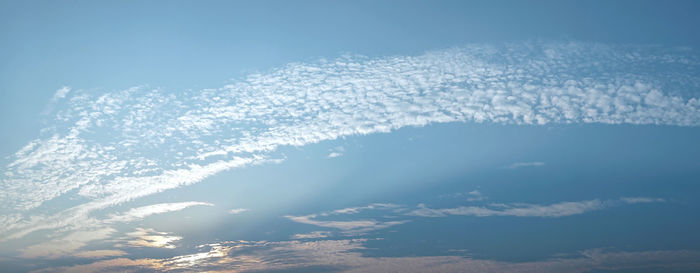 Low angle view of clouds in sky