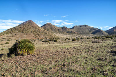 Landscape in cabo de gata, níjar, almería, spain